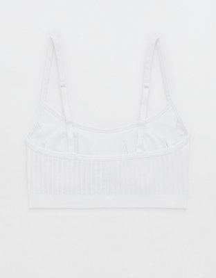 Superchill Bralette Seamless en Punto Elástico con Cuello Caído