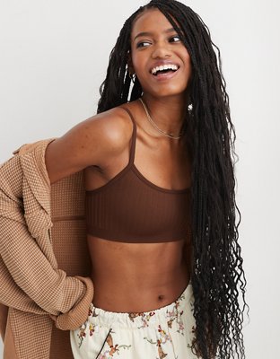 Aerie Chill Ribbed Longline Bralette