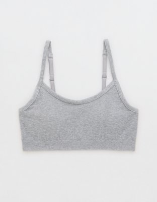 Aerie Seamless Strappy Padded Bralette Gray Size M - $22 (26% Off