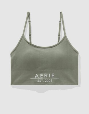 Женские топы Aerie Superchill Seamless Logo Bra Top — фото 3