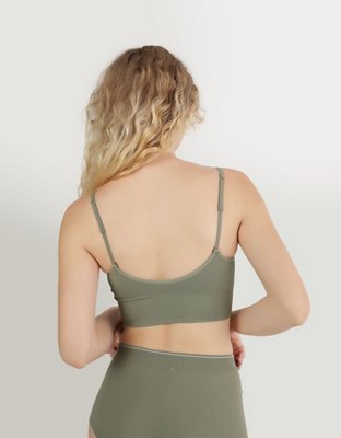 Женские топы Aerie Superchill Seamless Logo Bra Top — фото 2