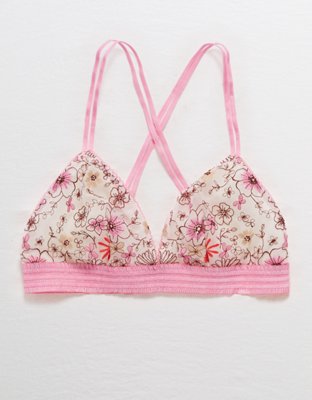 Aerie Embroidered Triangle Bralette