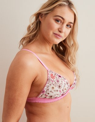 Aerie Embroidered Triangle Bralette