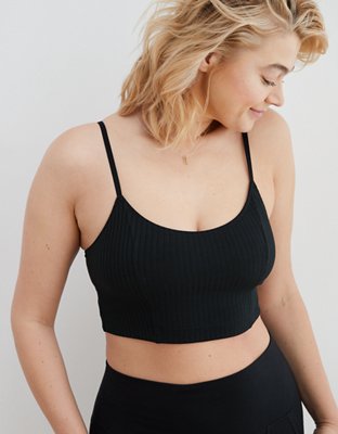 aerie chill ribbed longline bralette