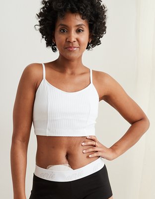 aerie chill ribbed longline bralette