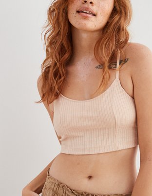 aerie chill ribbed longline bralette