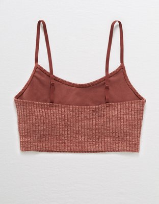 aerie chill ribbed longline bralette