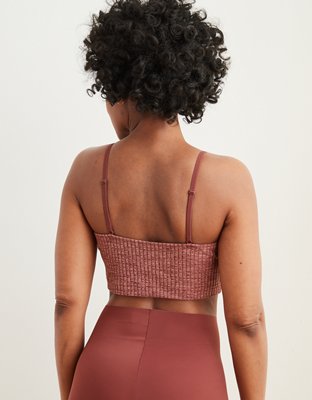 Aerie Chill Ribbed Longline Bralette