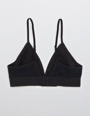 Aerie Ribbed Logo Triangle Bralette