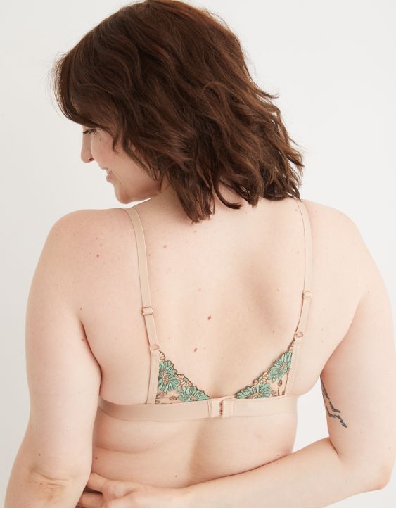 Aerie Embroidered Triangle Bralette
