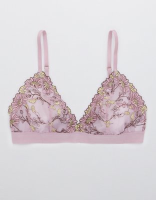 Aerie Embroidered Triangle Bralette