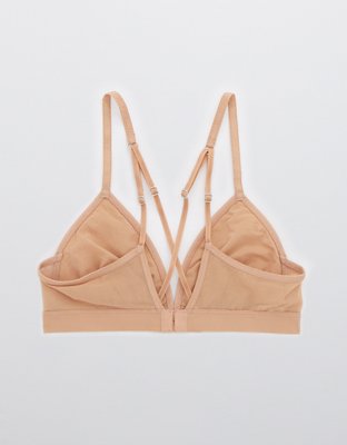 Aerie Velvet Animal Lace Triangle Bralette
