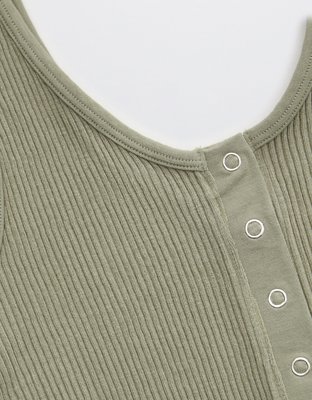 Aerie Seamless Snap Front Longline Bralette