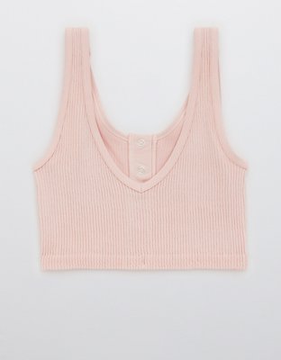 Aerie Seamless Snap Front Longline Bralette