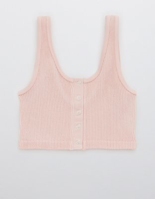 Aerie Seamless Snap Front Longline Bralette
