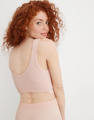 Aerie Seamless Snap Front Longline Bralette