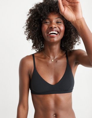 Aerie Modal Ribbed Triangle Bralette