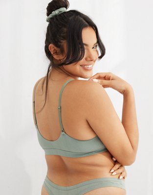 Aerie Modal Ribbed Triangle Bralette