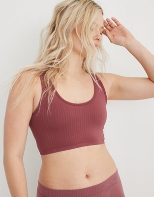 Aerie Ribbed Crop Top Bralette