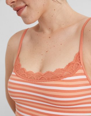 Aerie Seamless Lace Trim Longline Bralette
