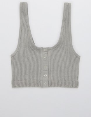 Aerie Seamless Snap Front Longline Bralette