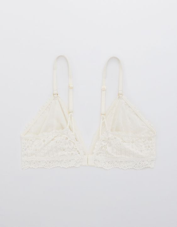 Aerie Pointelle Lace Triangle Bralette