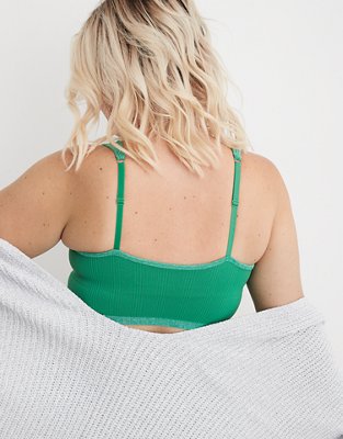 Aerie Seamless Heather Square Neck Longline Bralette