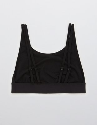 Aerie Cotton High Neck Longline Bralette