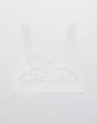 Aerie Cotton High Neck Longline Bralette