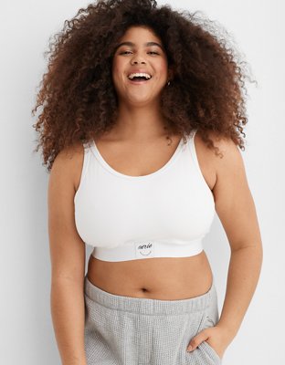 Aerie Cotton High Neck Longline Bralette