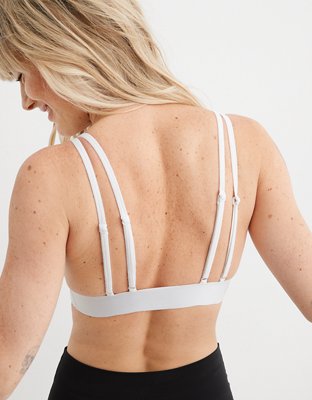 Aerie Cotton High Neck Longline Bralette