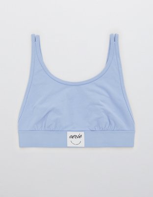 Aerie Cotton High Neck Longline Bralette