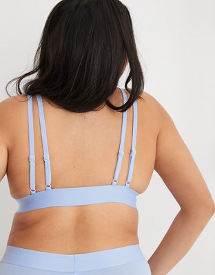 Aerie Cotton High Neck Longline Bralette