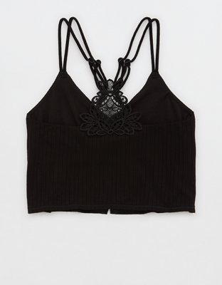 Aerie Ribbed Crop Top Bralette