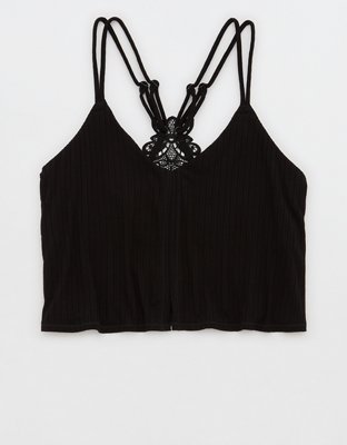 Aerie Ribbed Crop Top Bralette