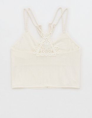 Aerie Ribbed Crop Top Bralette