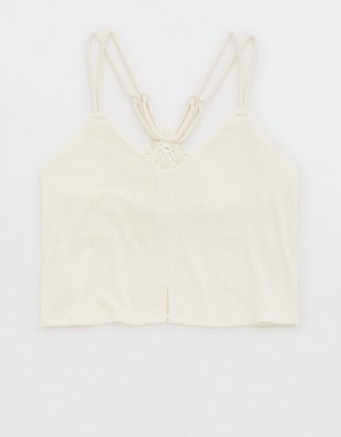 Aerie Ribbed Crop Top Bralette