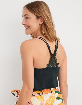 Aerie Ribbed Crop Top Bralette