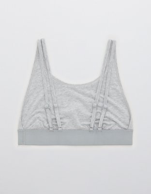 Aerie Cotton High Neck Longline Bralette
