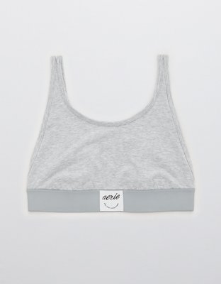Aerie Cotton High Neck Longline Bralette