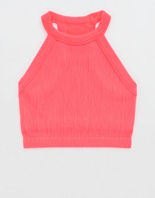 Shop Aerie Seamless High Neck Bra Top online