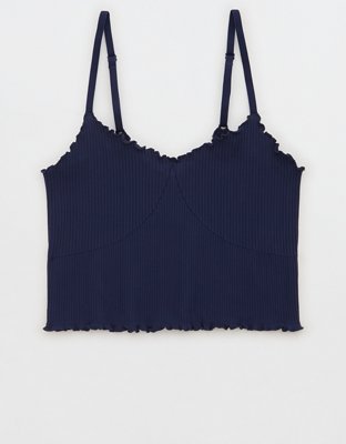 Aerie Seamless Rib Corset Bra Top