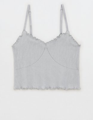 Aerie Seamless Rib Corset Bra Top