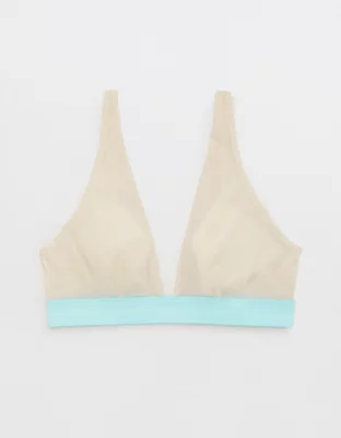 SMOOTHEZ Mesh Plunge Bralette