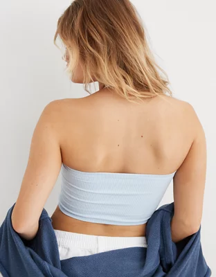Aerie Seamless Ruched Halter Bralette