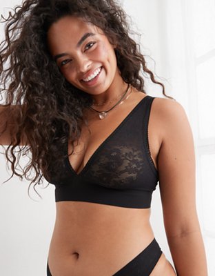 Smoothing Lace Plunge Bralette