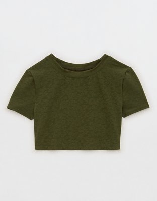 Loose T-shirt & Triangle Bralette  Emerald Green X Powder Rose - Loreen  Label