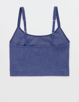 AE x Aerie Match Made In Denim Superchill Seamless Bra Top