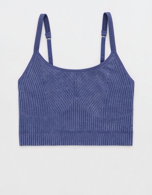 AE x Aerie Match Made In Denim Superchill Seamless Bra Top