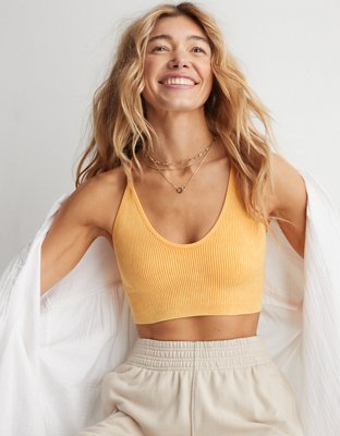 Aerie Superchill Seamless Ribbed Bra Top